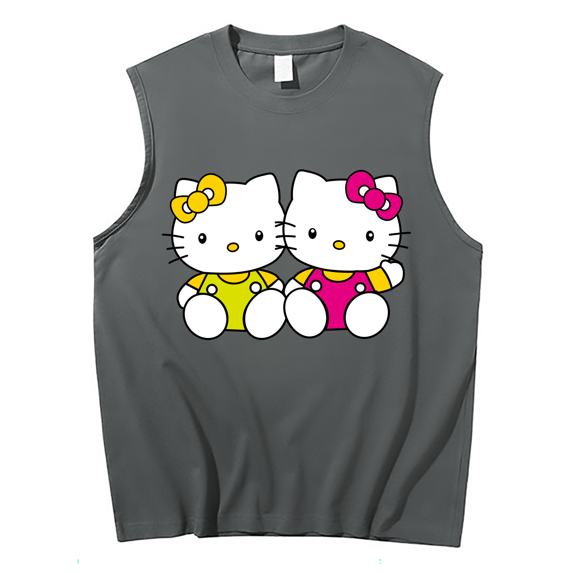 （画像用） Hello Kitty ハローキティ コットン100％タンクトップ（フロントプリント）